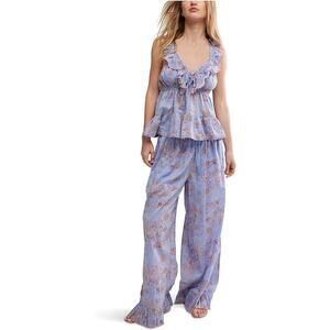 Free People x Intimately Tangled Lights Periwinkle Blue Set Colonial Cottage XL